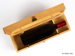 Caja de Madera Natural para Vino
