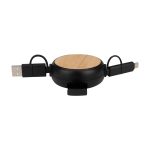 Connect Multicargador Retráctil 4 en 1 de ABS/Bamboo - Imagen 10