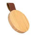 Espejo redondo de Bamboo y Eco-Cuero - Imagen 4