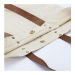 Bolsa de Compras 10oz Canvas asas Cuero - Imagen 7