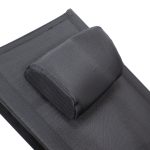 Reposera mecedora negra con apoya-brazos - Imagen 5