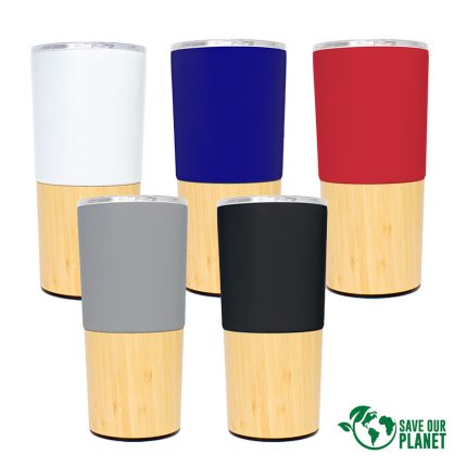 Mug metálico/bamboo "AURUS" 500cc